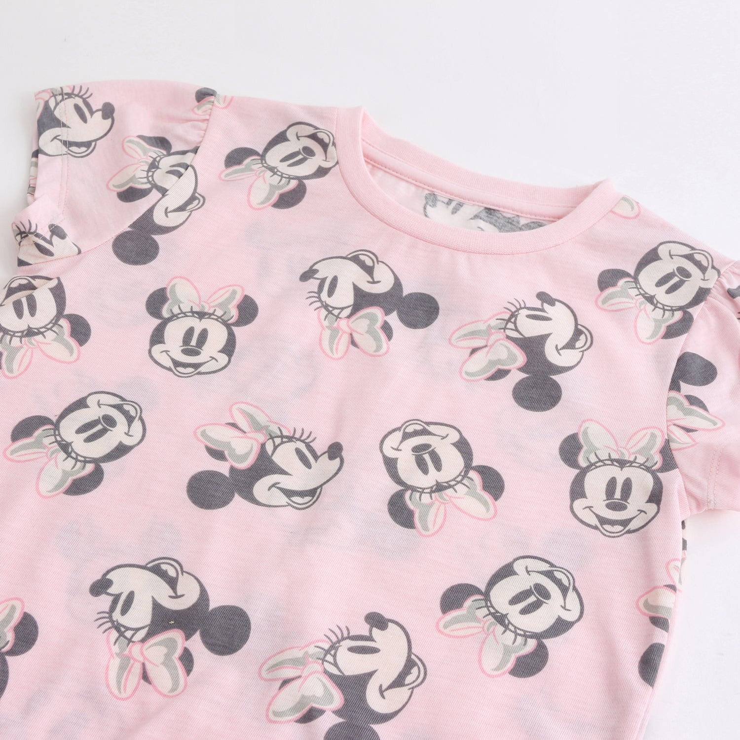 Pijama Manga Corta Niña Minnie Disney Full Print Rosado