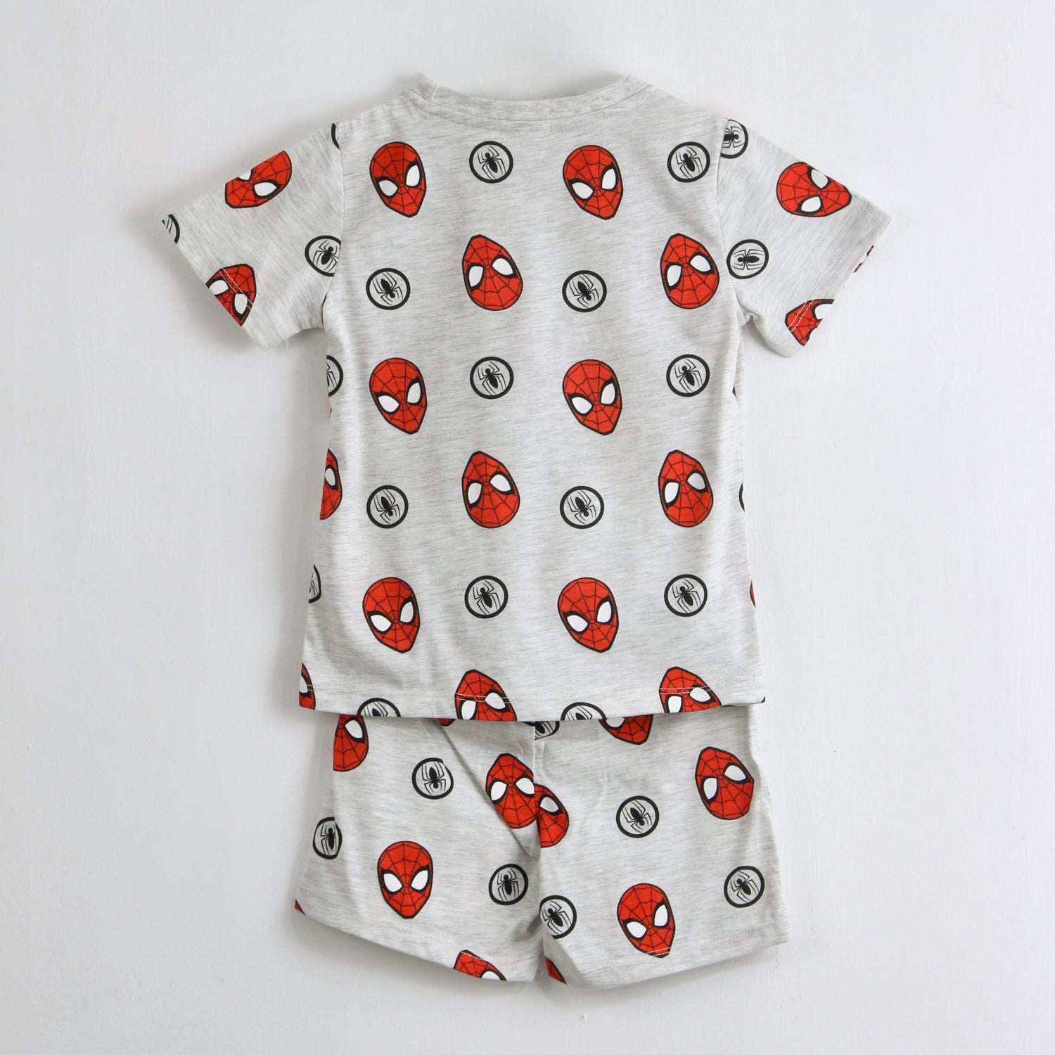 Pijama Manga Corta Niño Spiderman Marvel Full Print Gris