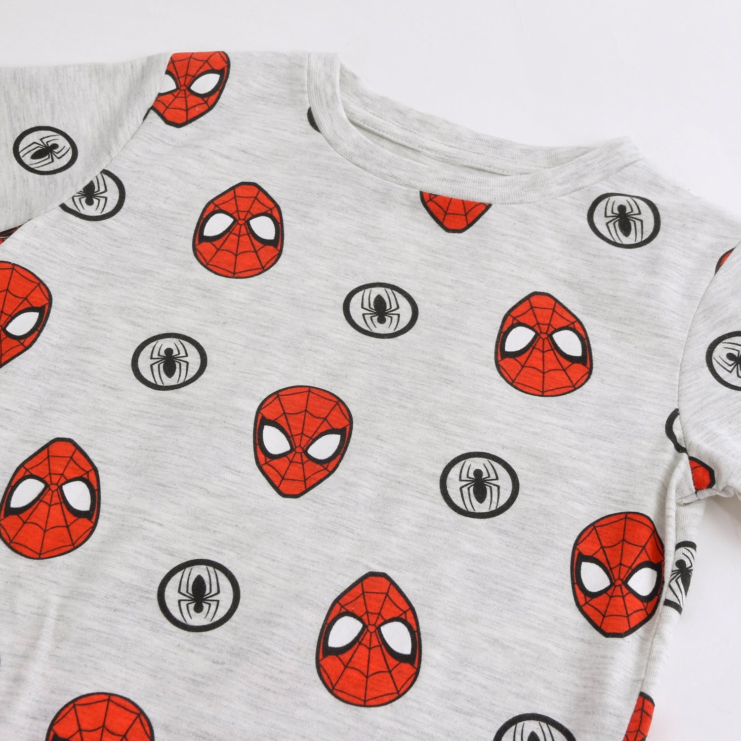 Pijama Manga Corta Niño Spiderman Marvel Full Print Gris