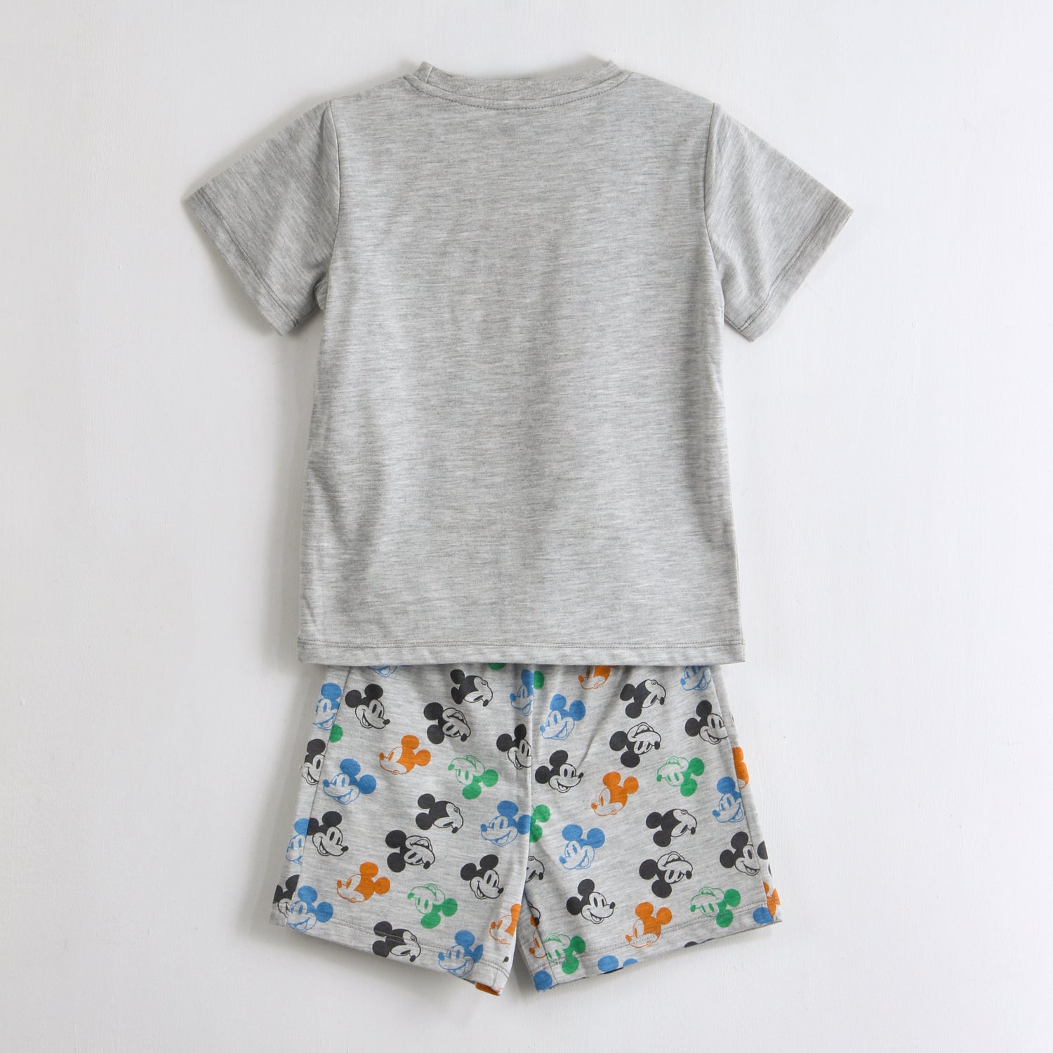 Pijama Manga Corta Niño Mickey Disney Parado Gris