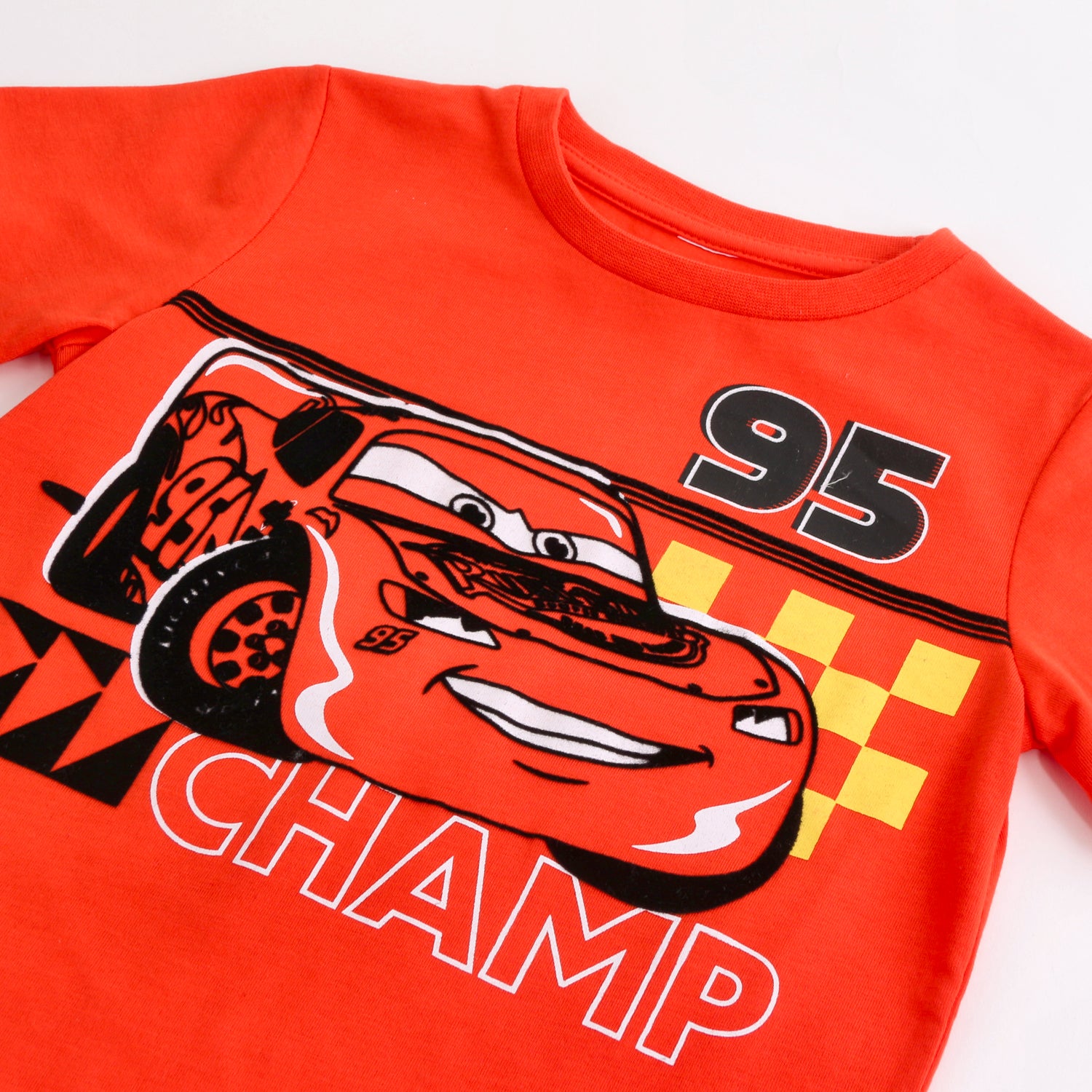 Pijama Manga Corta Niño Cars Disney Champ Rojo