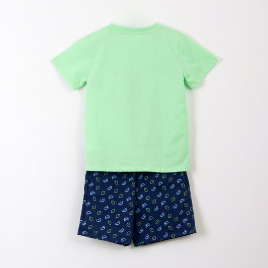 Pijama Manga Corta Niño Bluey Lets Go Verde - Pijamas Chile | The Brands Club cl
