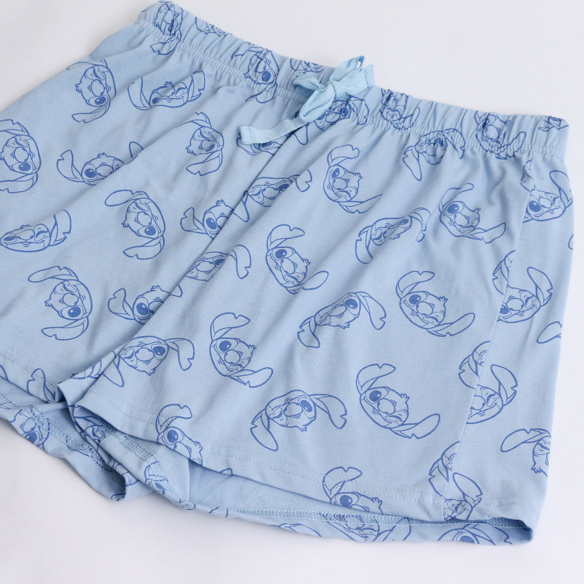 Pijama Corto Mujer Lilo & Stitch Disney Peluche Celeste