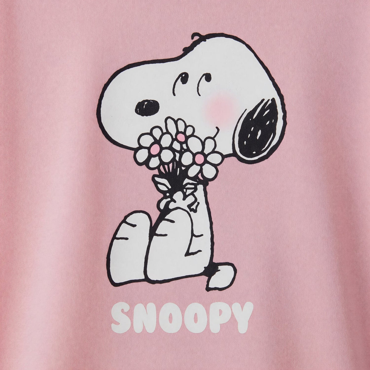 Pijama Corto Mujer Snoopy Flores Rosado - Pijamas Chile | The Brands Club cl