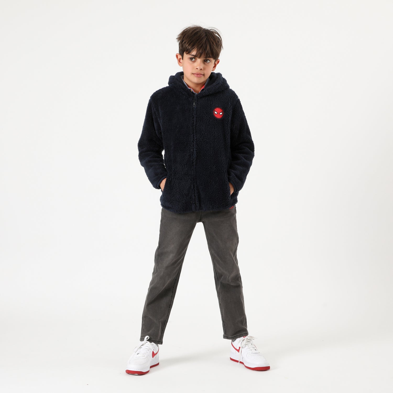 Polar Escolar Niño Spiderman Azul Marino Marvel