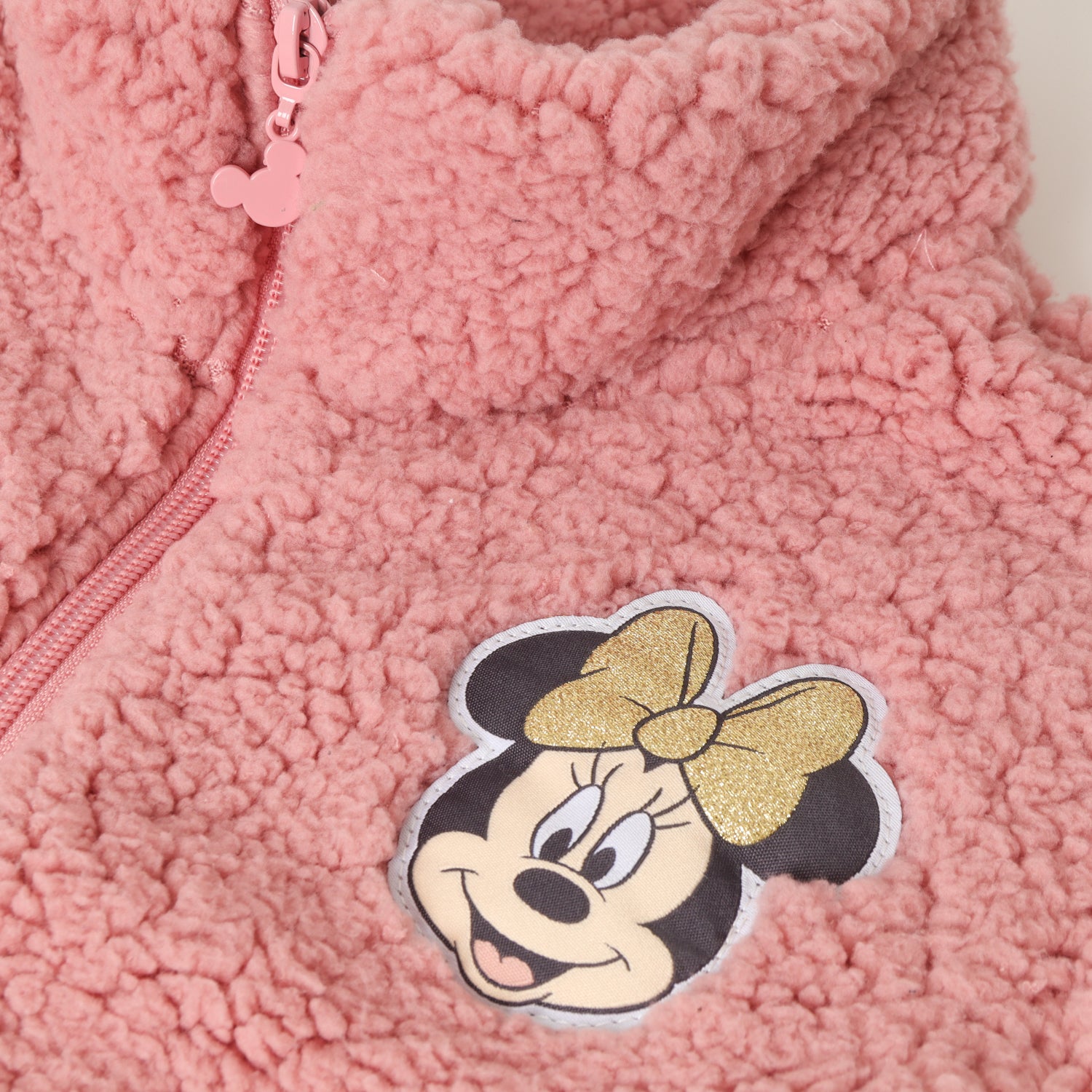 Polar Niña Minnie Peludo Rosado Disney