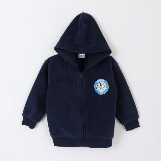 Polar Escolar con Gorro Niño Logo Azul Marino Bluey - Polares Chile | The Brands Club cl