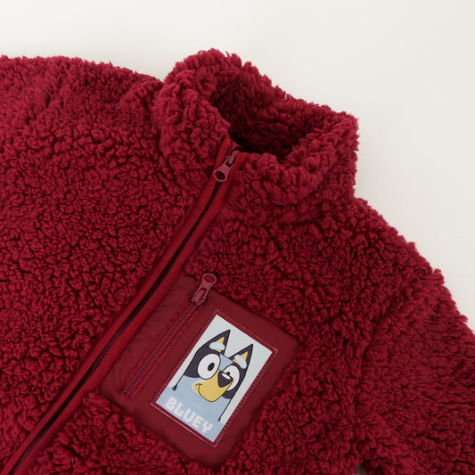 Polar Niño Chiporro Bolsillo Cierre Burdeo Bluey - Polares Chile | The Brands Club cl