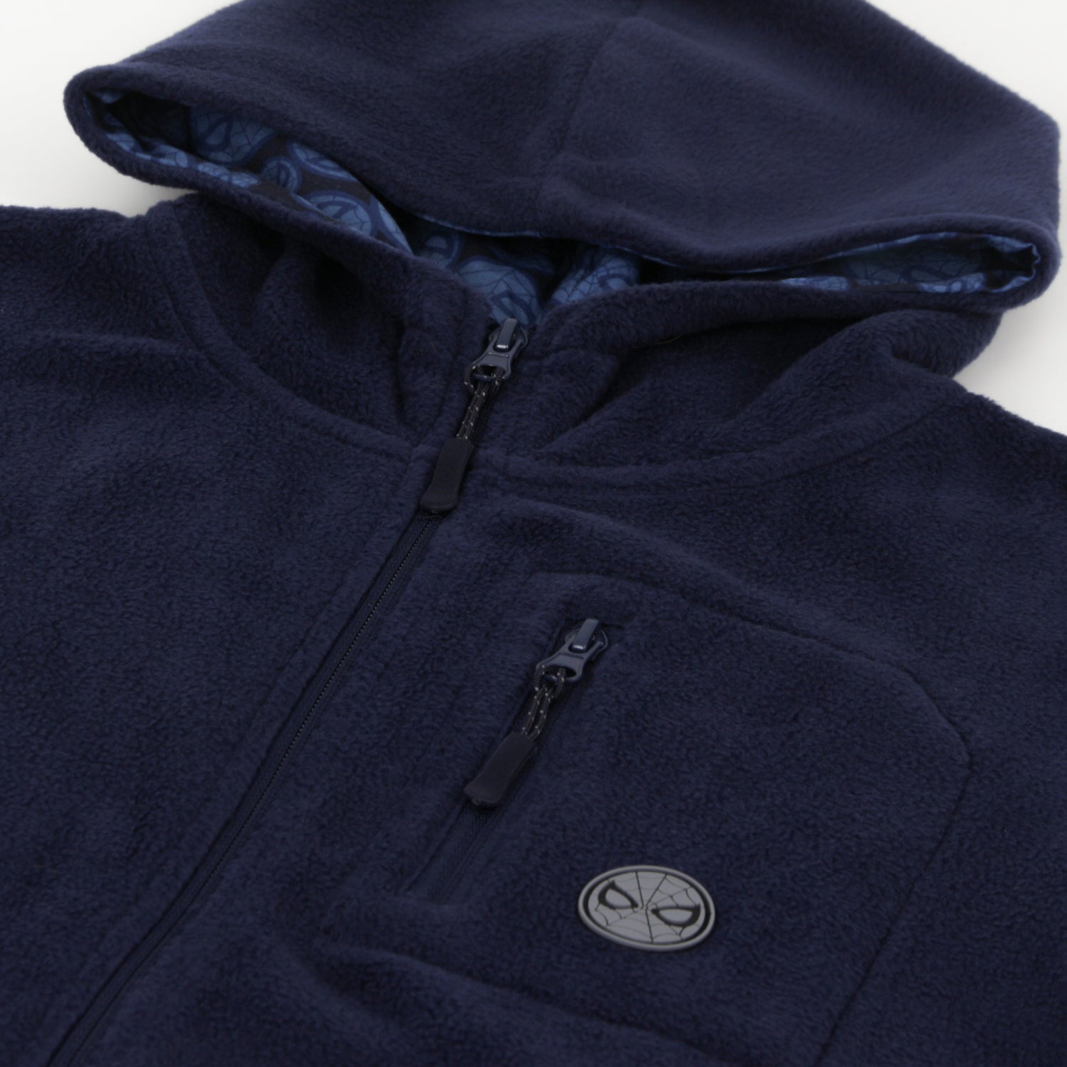 Polar Escolar Niño Azul Marino Bolsillo Spiderman