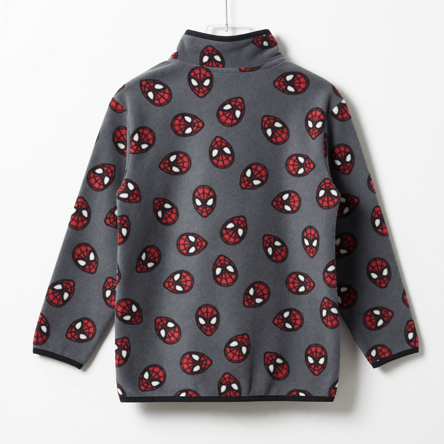 Polar Niño Full Print Caras Spiderman Gris Marvel - Polares Chile | The Brands Club cl