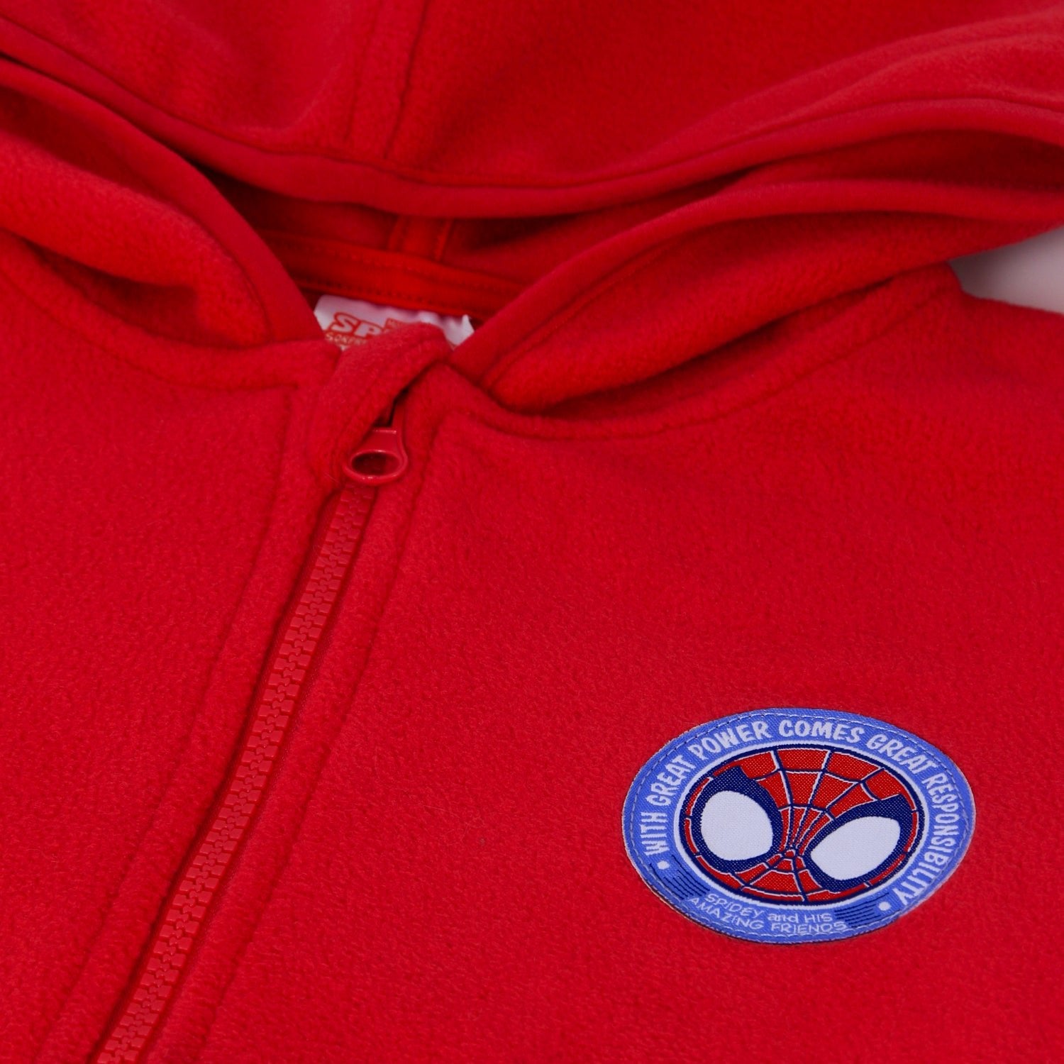 Polar con Gorro Niño Logo Spidey Rojo Marvel - Polares Chile | The Brands Club cl