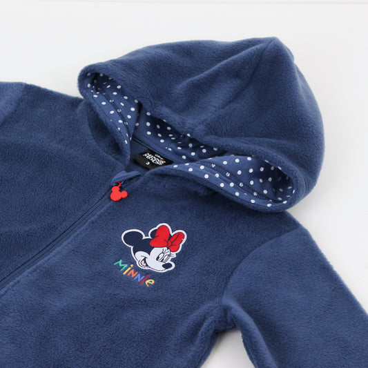 Polar Escolar con Gorro Niña Minnie Mouse Azul Marino Disney - Polares Chile | The Brands Club cl