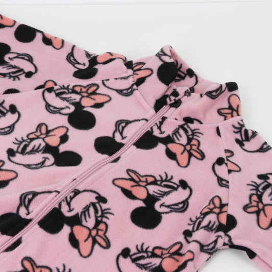 Polar Niña Full Print Caras Minnie Mouse Rosado Disney - Polares Chile | The Brands Club cl