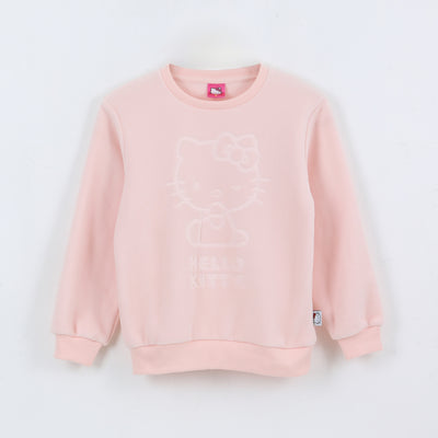 Polar Niña Diseño Frontal Logo Rosado Hello Kitty