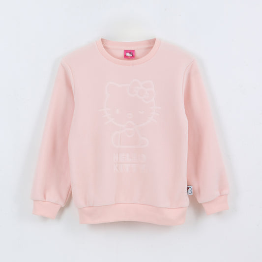 Polar Niña Diseño Frontal Logo Rosado Hello Kitty - Polares Chile | The Brands Club cl