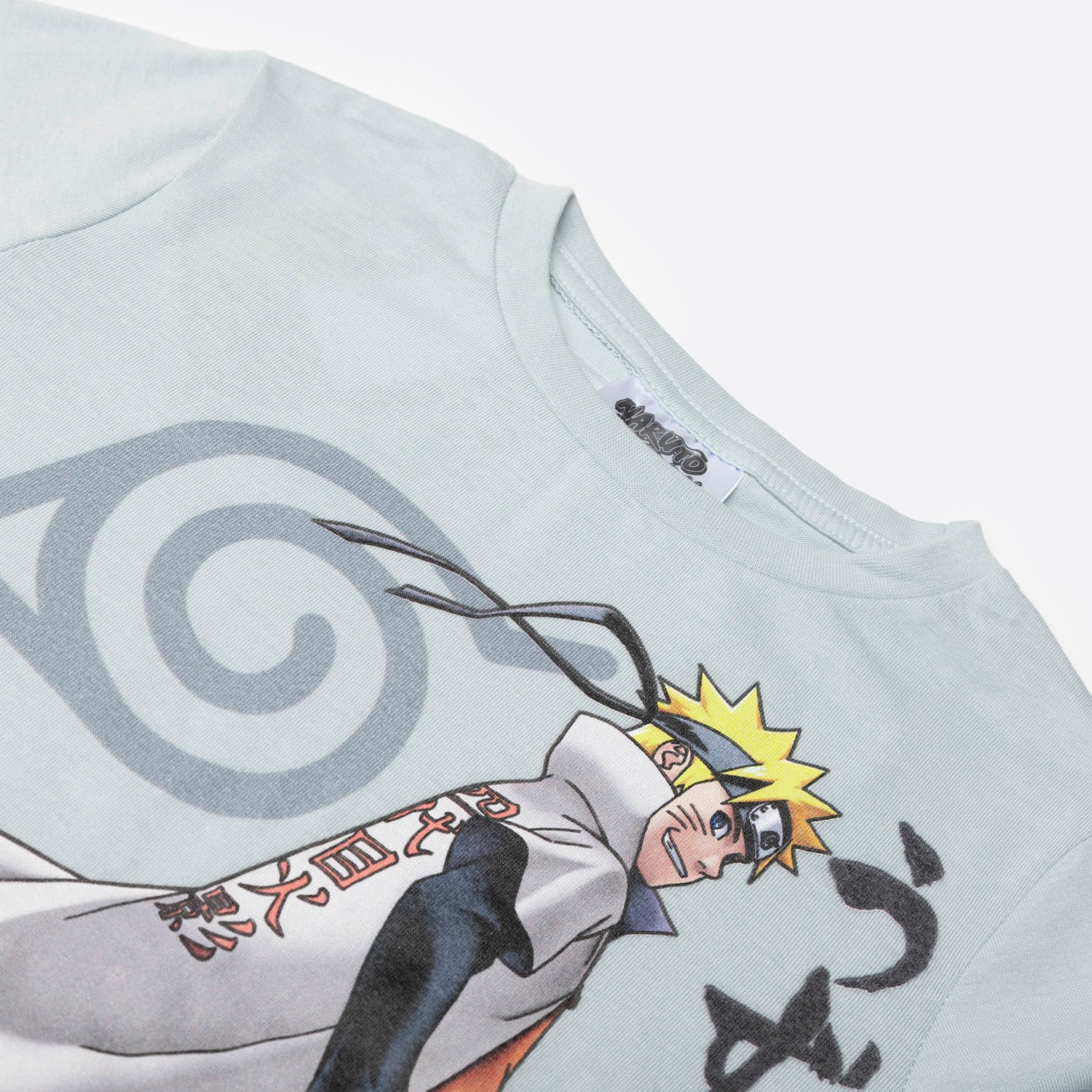 Polera Manga Larga Niño Doble Manga Capa Gris Naruto