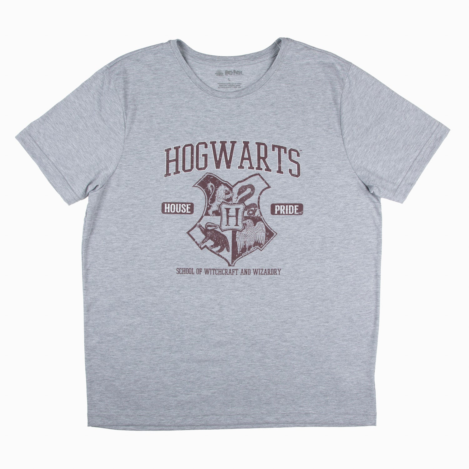 Polera Hombre House Pride Gris Harry Potter