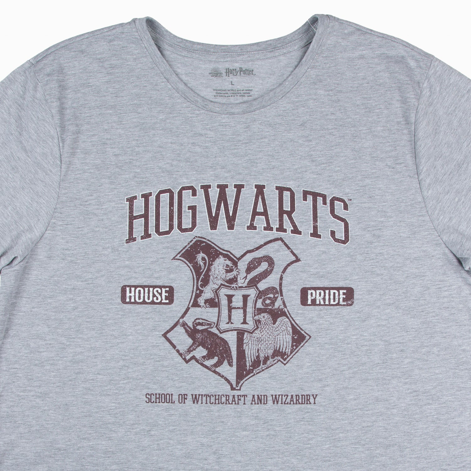 Polera Hombre House Pride Gris Harry Potter