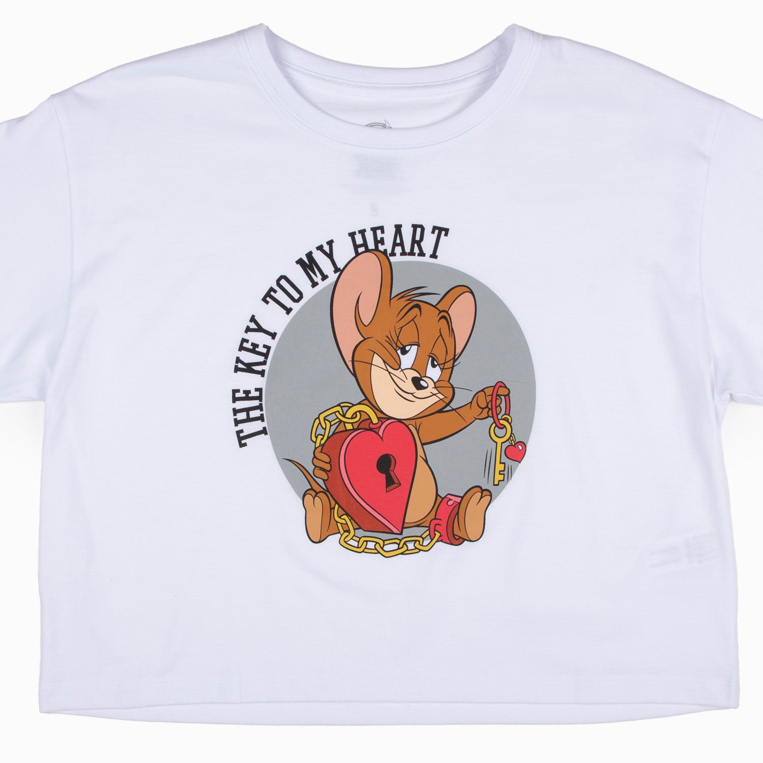 Polera Manga Corta Mujer Jerry Blanco Tom y Jerry