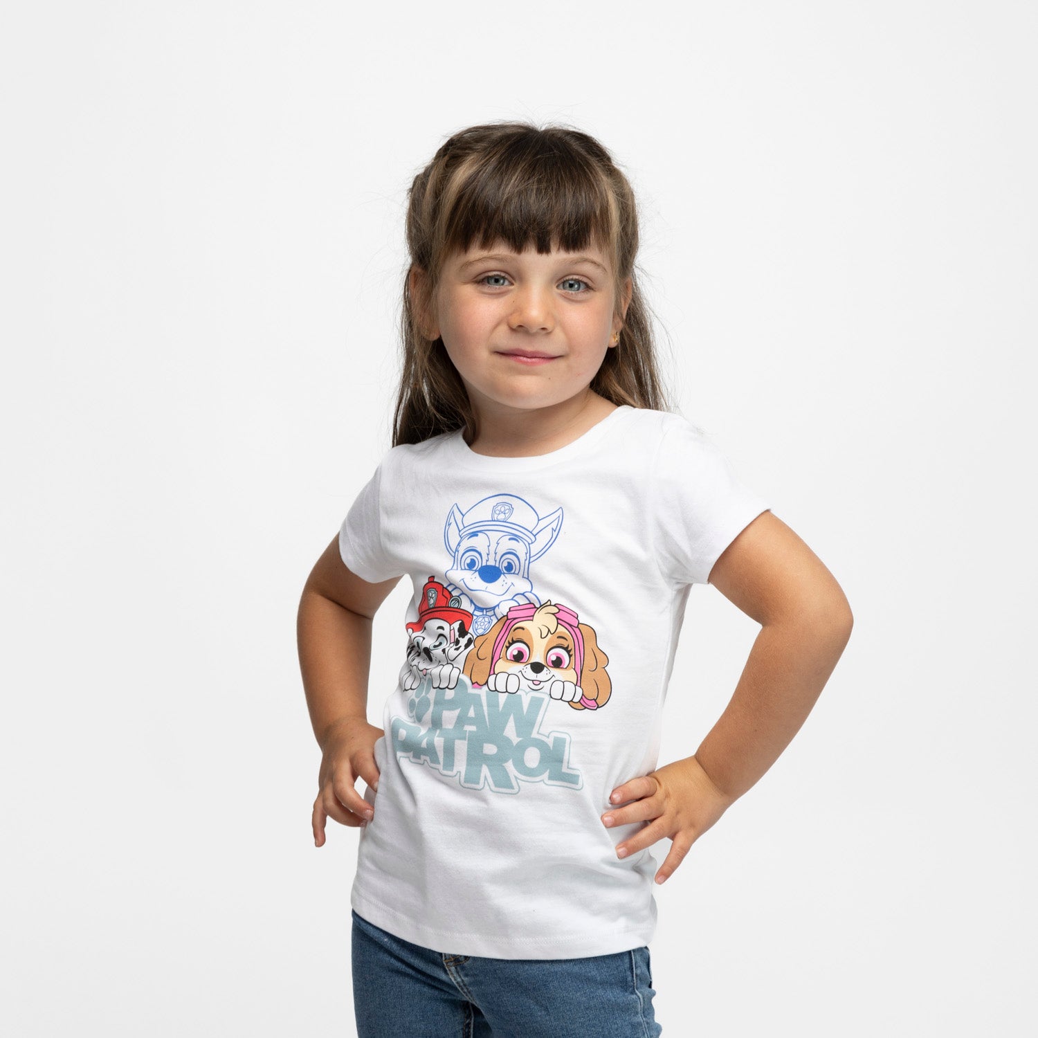 Pack Poleras Niña Rosado Paw Patrol
