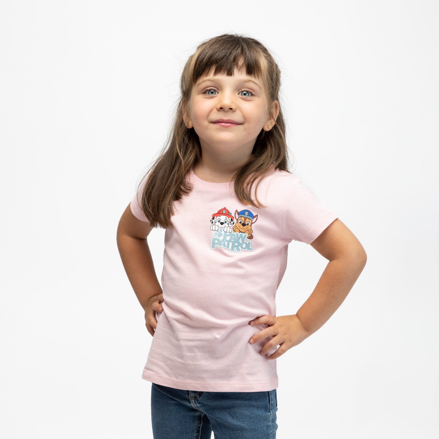 Pack Poleras Niña Rosado Paw Patrol