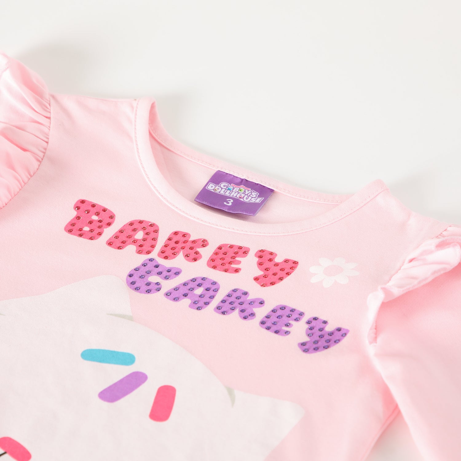 Polera Manga Larga Niña Bakey Cakey Rosado Gabby Doll House