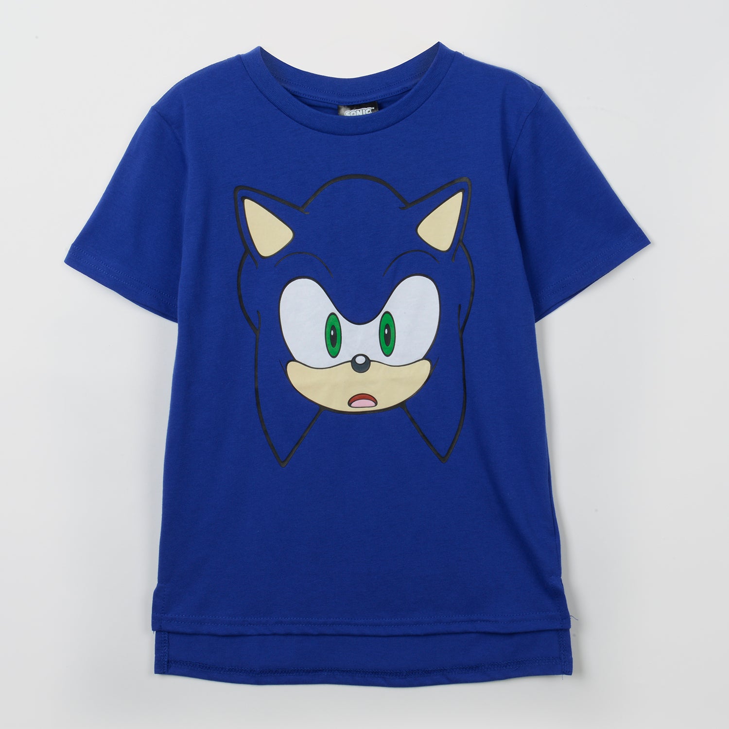 Polera Manga Corta Niño Cara Azul Sonic
