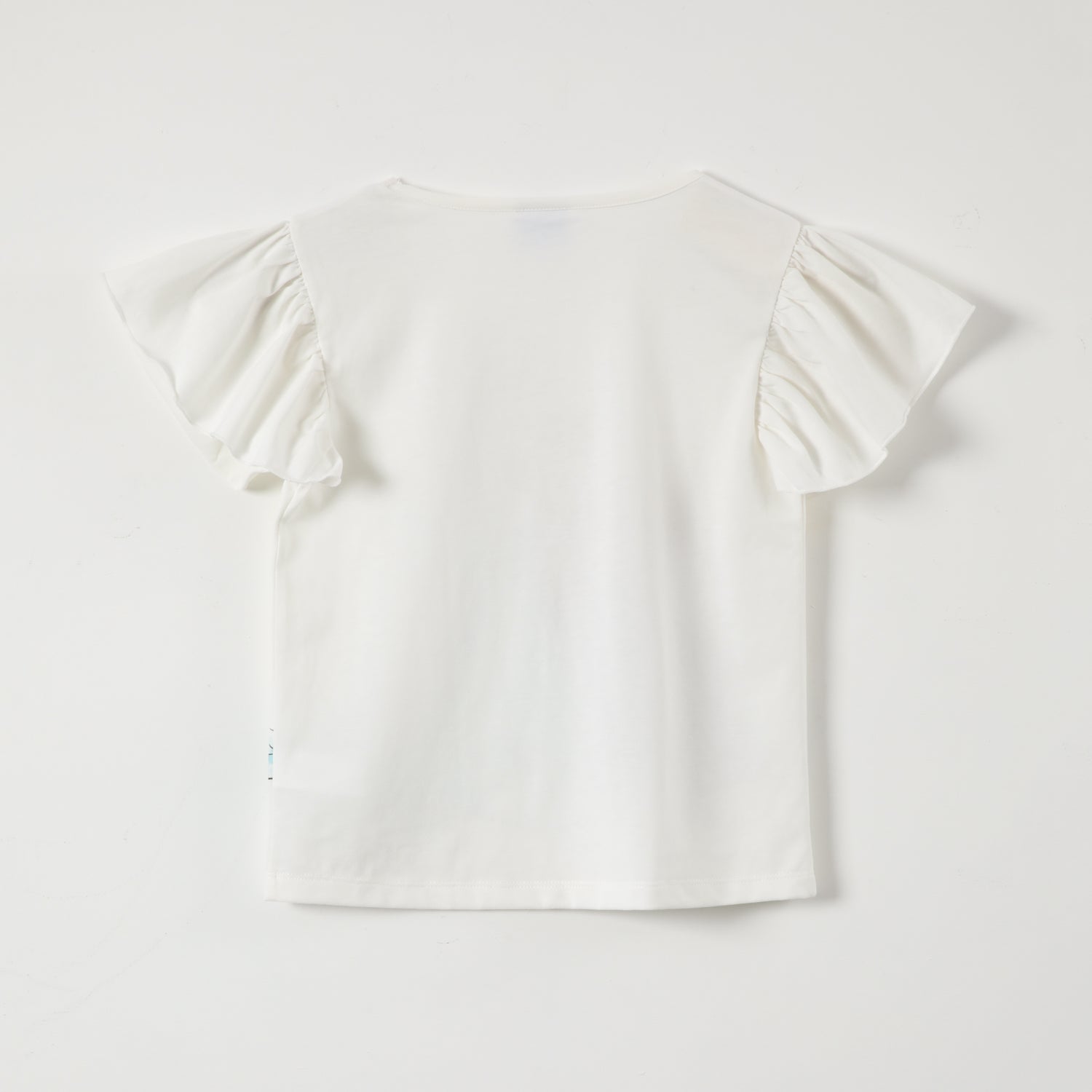 Polera Manga Corta Niña Elsa y Anna Frozen Blanco Disney