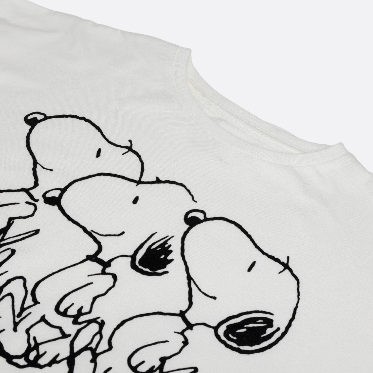Polera Manga Larga Niña Walking Blanco Snoopy