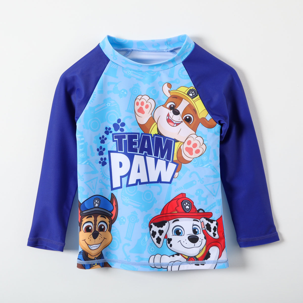Polera Uv Niño Personajes Celeste Paw Patrol