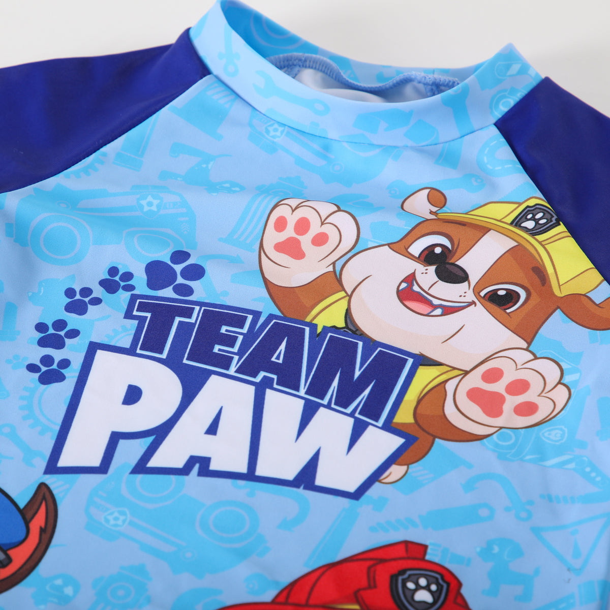 Polera Uv Niño Personajes Celeste Paw Patrol