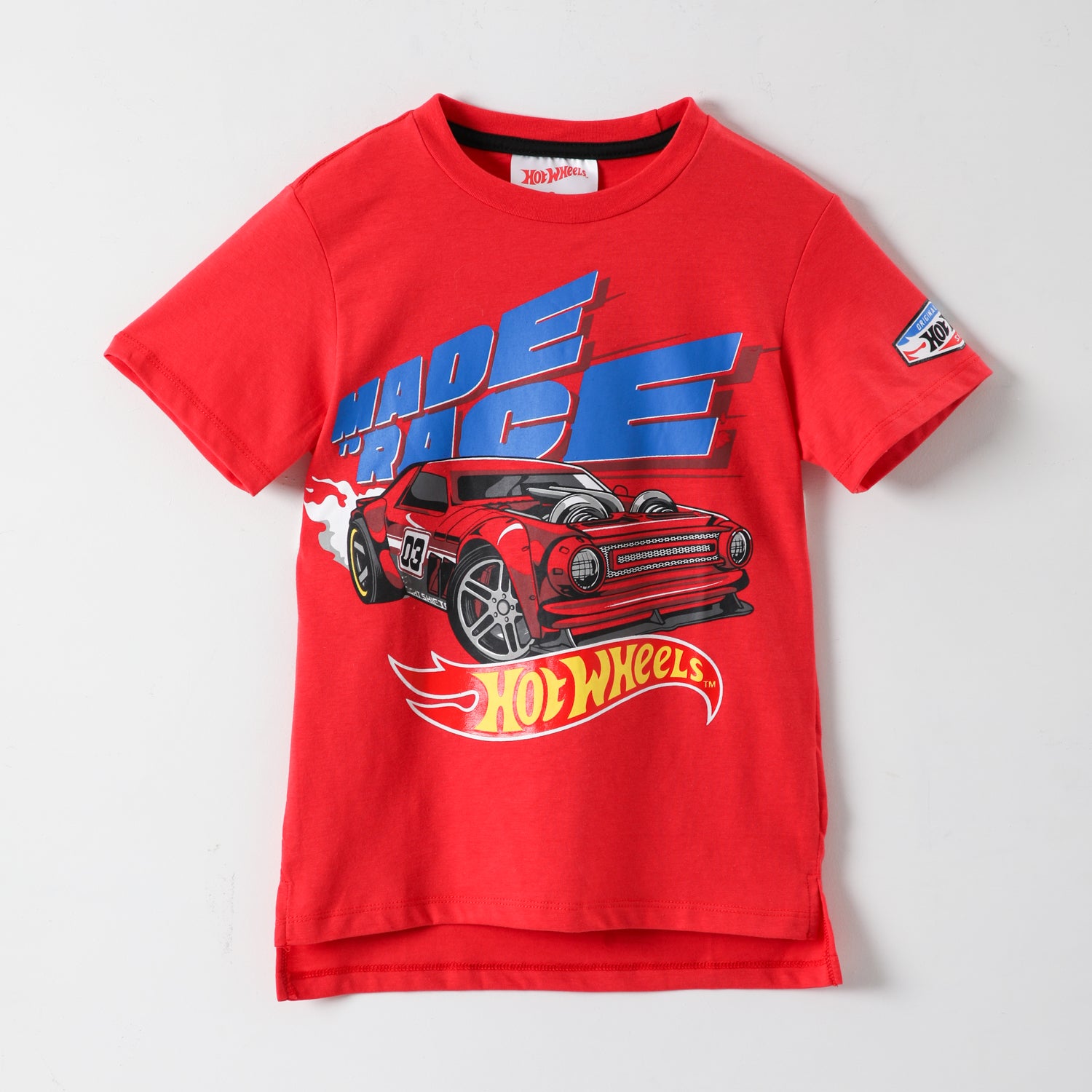Polera Manga Corta Niño Auto Rojo Hot Wheels