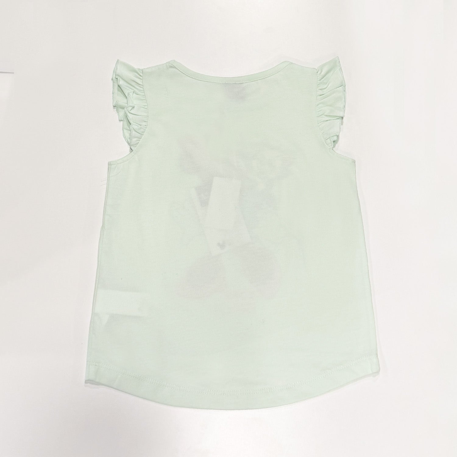 Polera Sin Manga Niña Gato Minnie Verde Disney