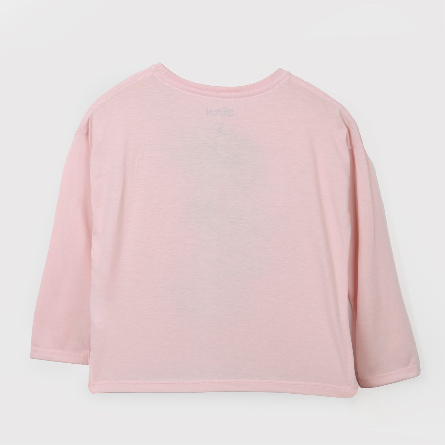 Polera Manga Larga Niña Lilo y Stitch Rosado Disney