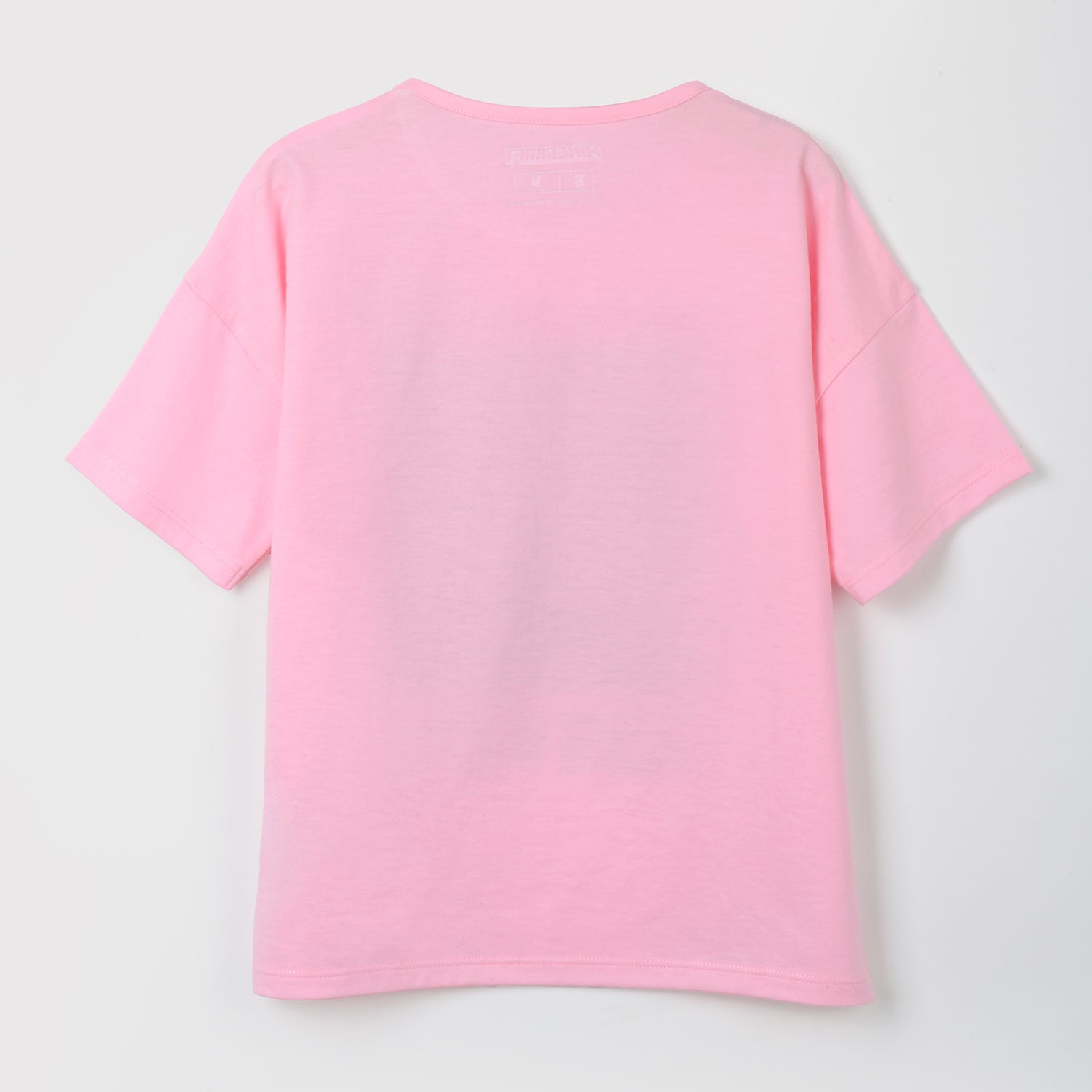 Polera Manga Corta Niña Creeper Rosado Minecraft
