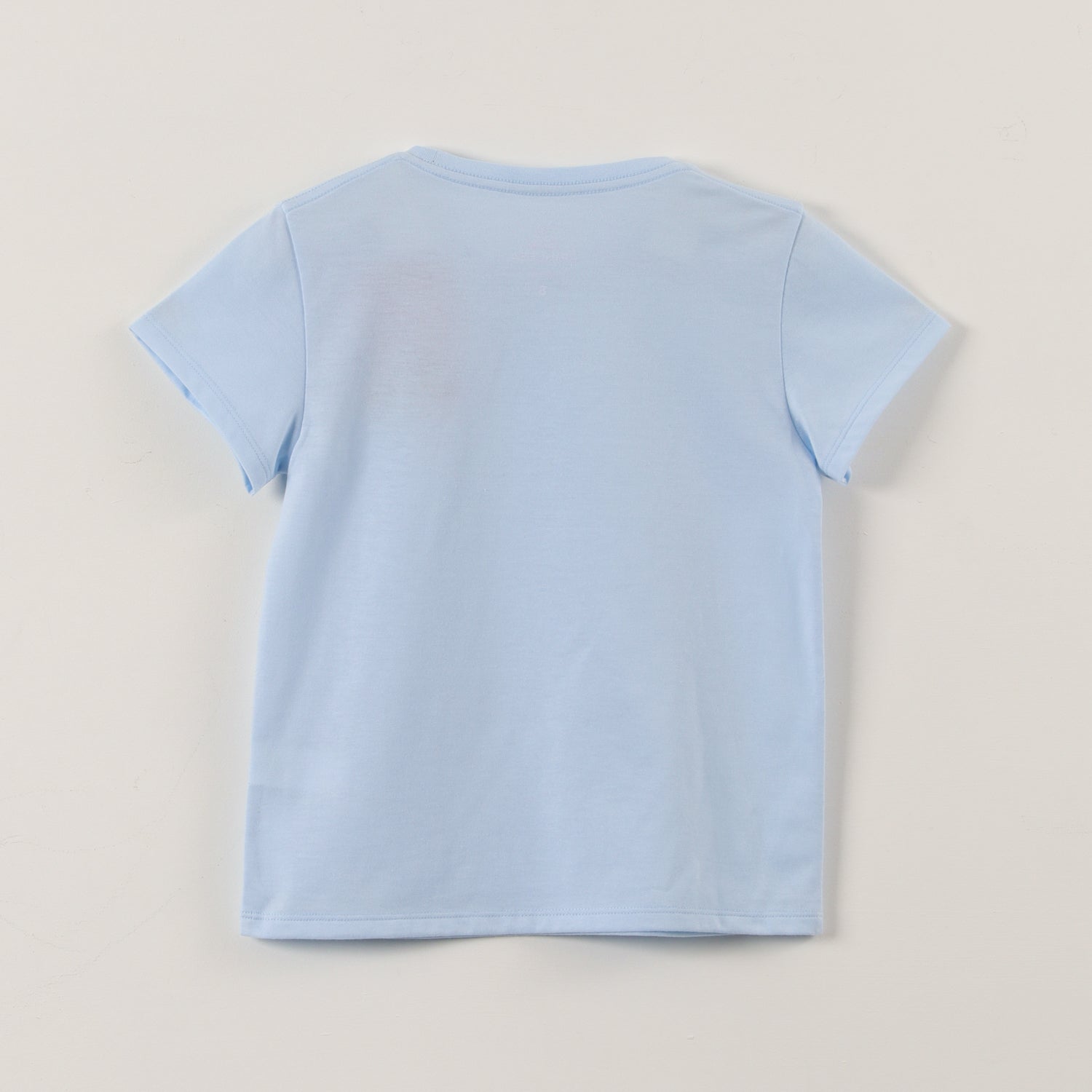 Polera Manga Corta Niña Cenicienta Princesas Celeste Disney