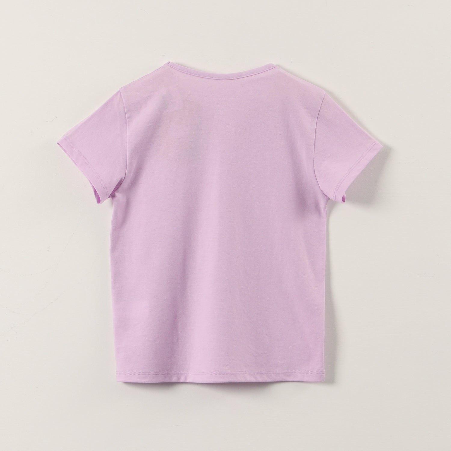 Polera Manga Corta Niña Princesas Lila Disney