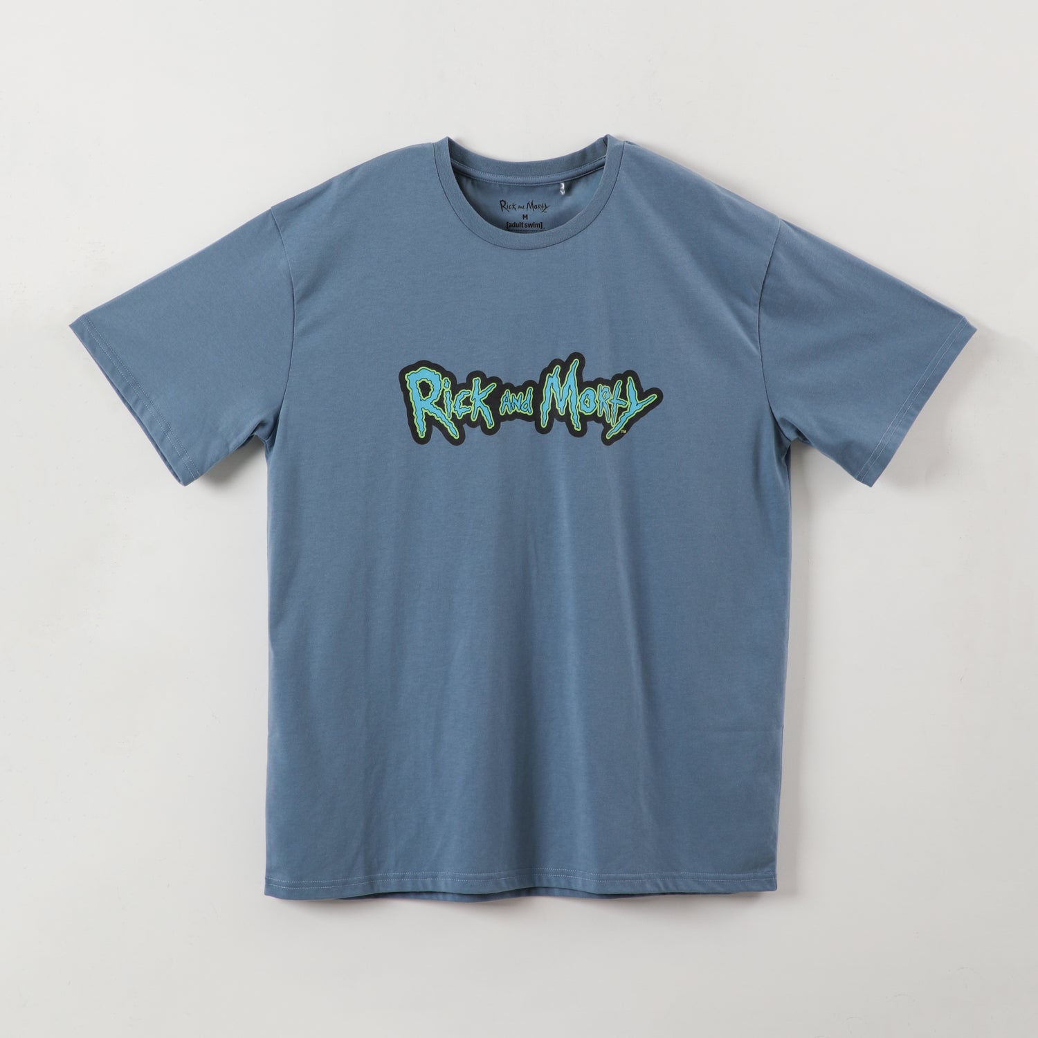 Polera Manga Corta Hombre Celeste Rick and Morty