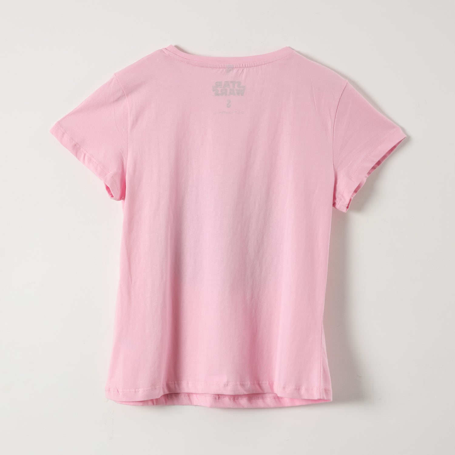 Polera Manga Corta Mujer Darth Vader Rosado Star Wars