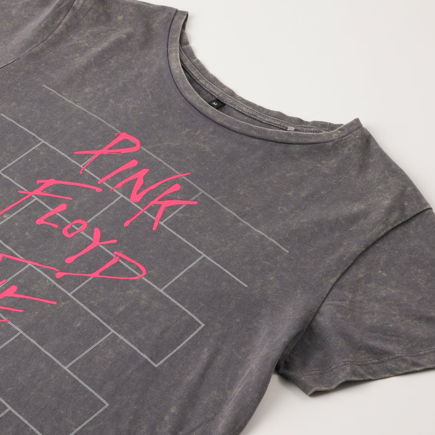 Polera Manga Corta Mujer The Wall Negro Pink Floyd