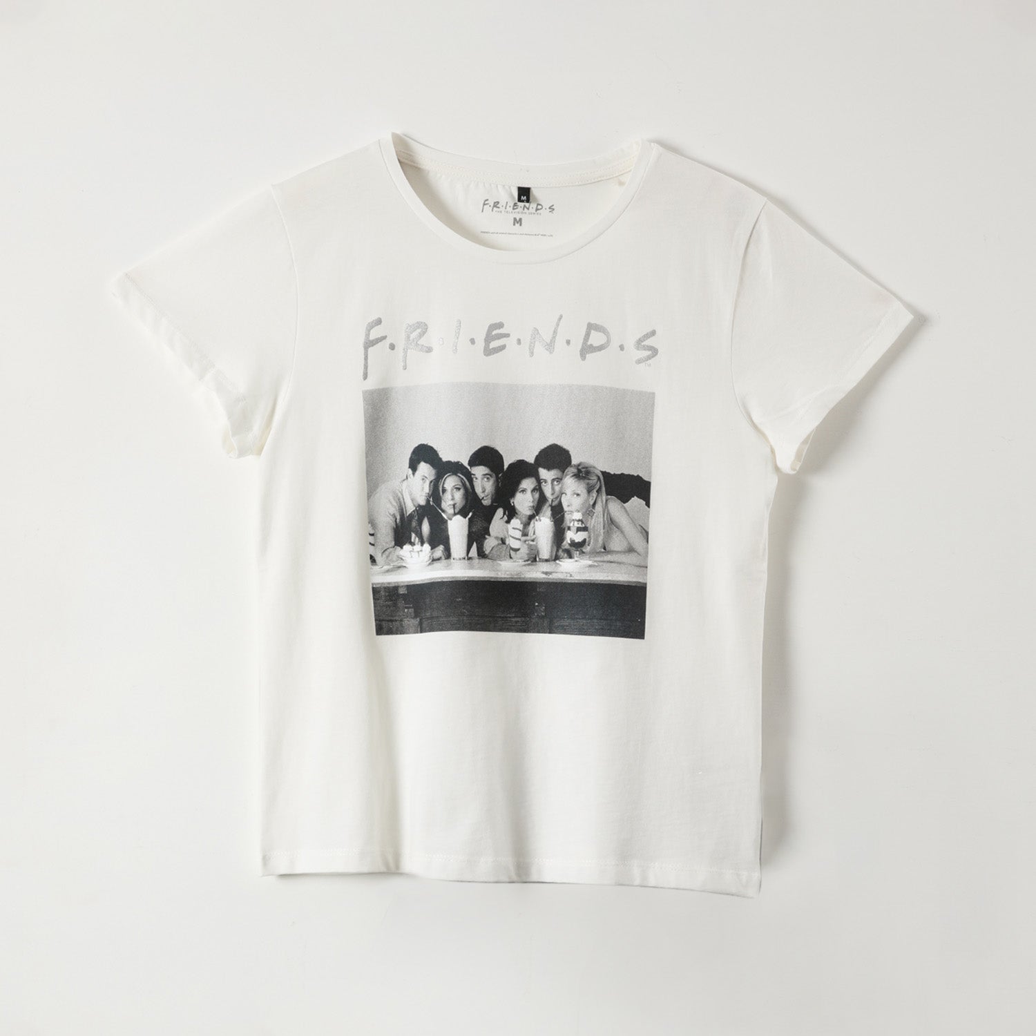 Polera Manga Corta Mujer Foto Blanco Friends