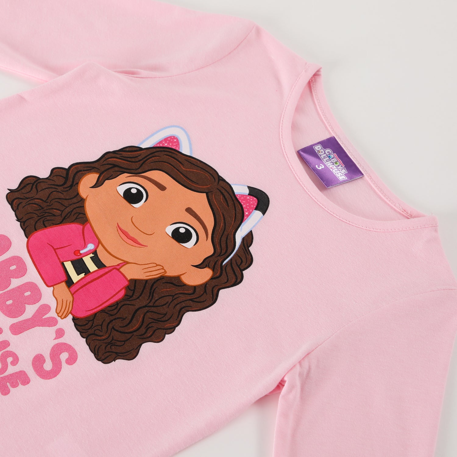 Polera Manga Larga Niña Gabby´S Rosado Gabby Doll House