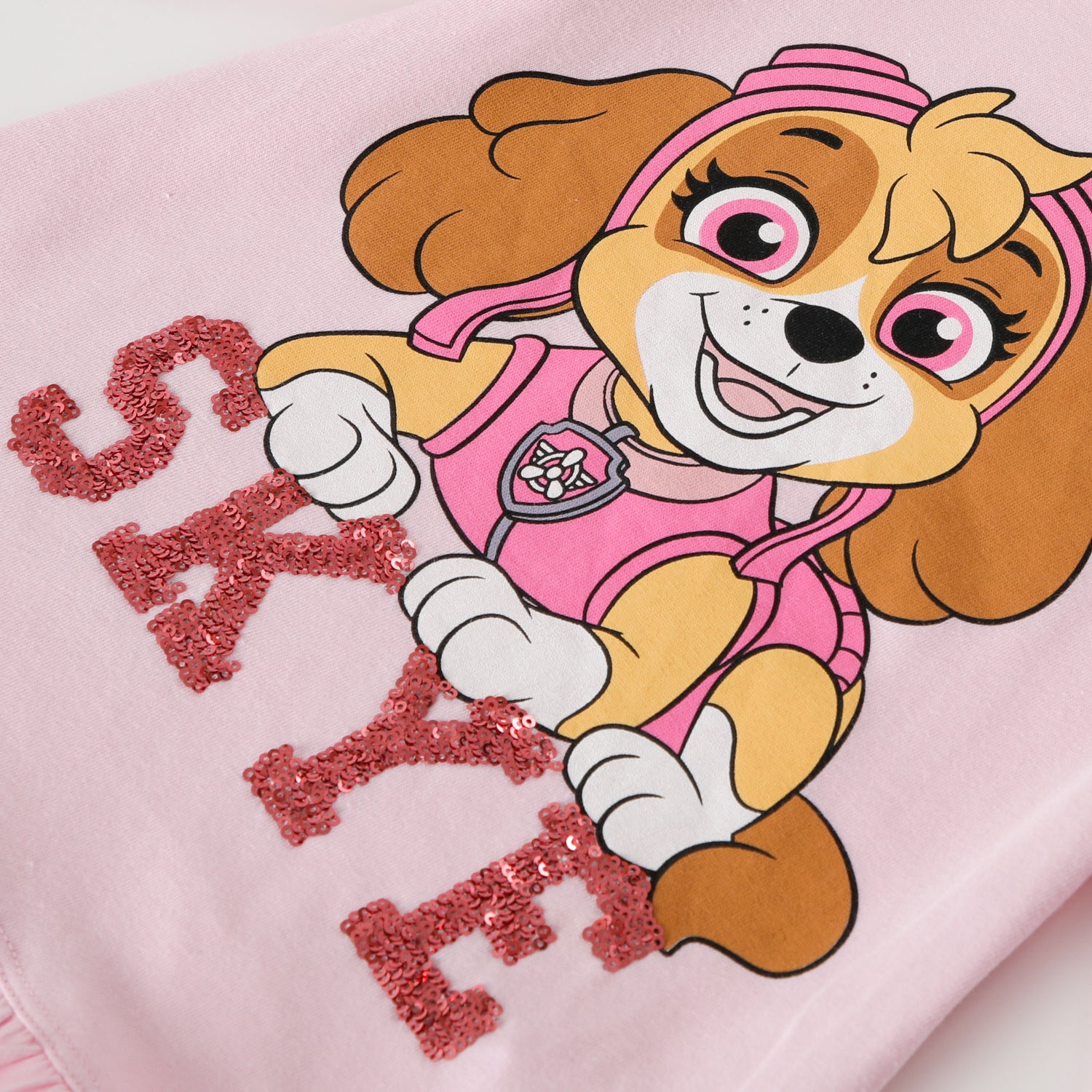 Polera Manga Larga Niña Happy Rosado Paw Patrol