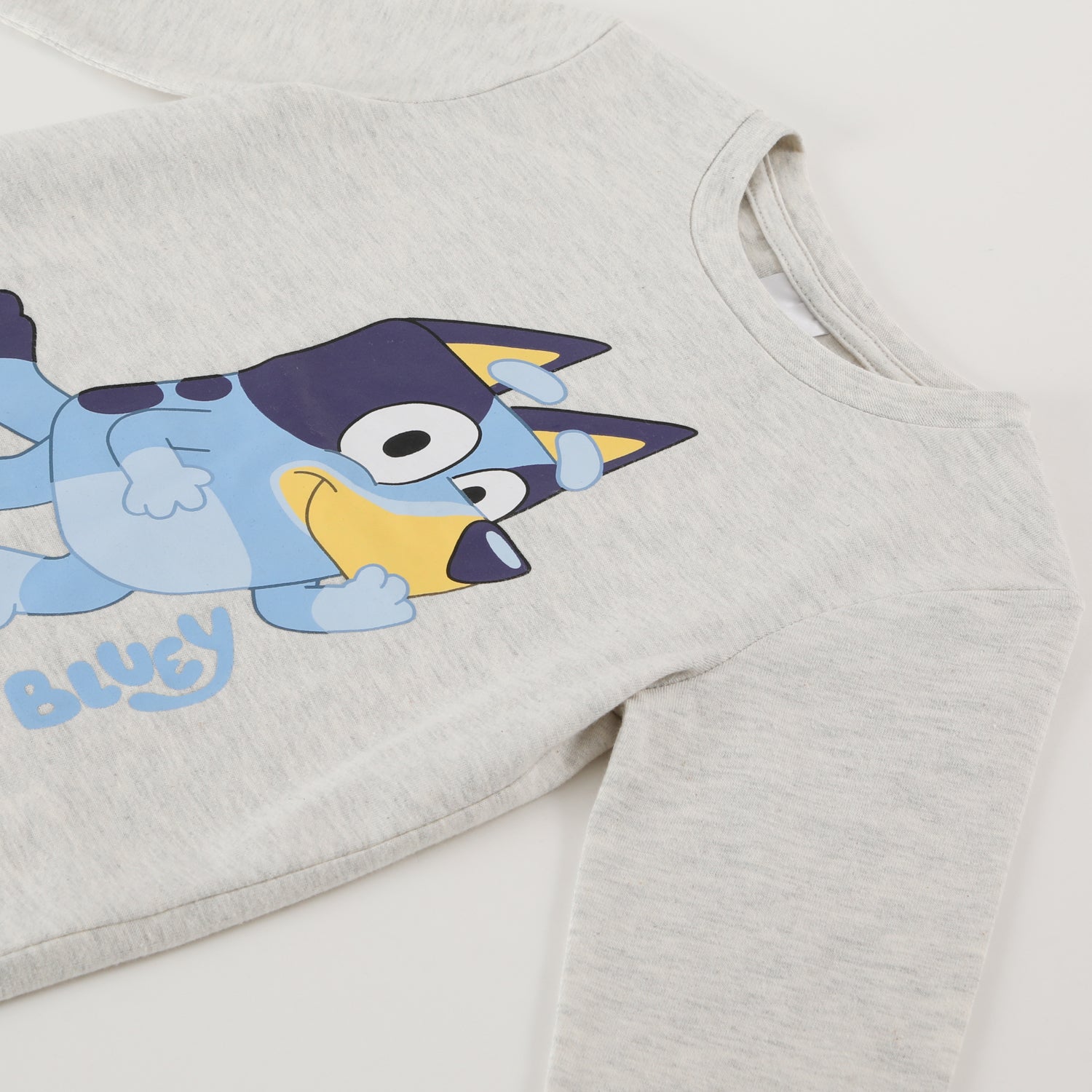 Polera Manga Larga Niño Fun Gris Bluey