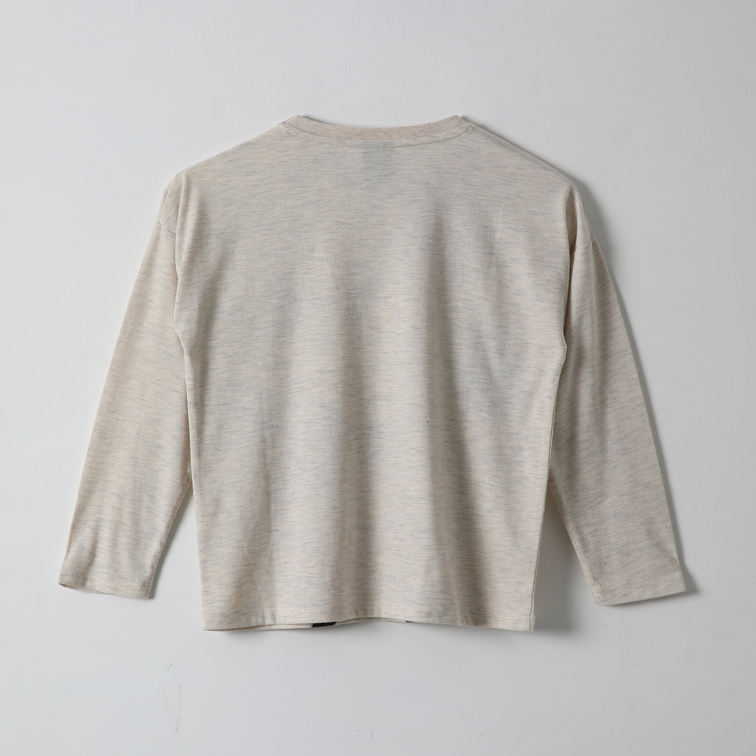 Polera Manga Larga Niña Mickey Dibujo Gris Disney