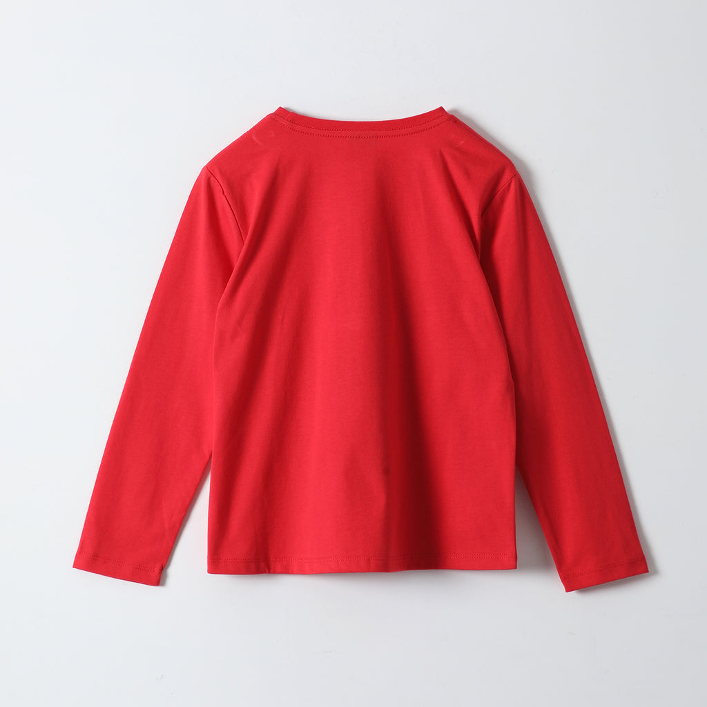 Polera Manga Larga Niña Minnie Chic Rojo Disney