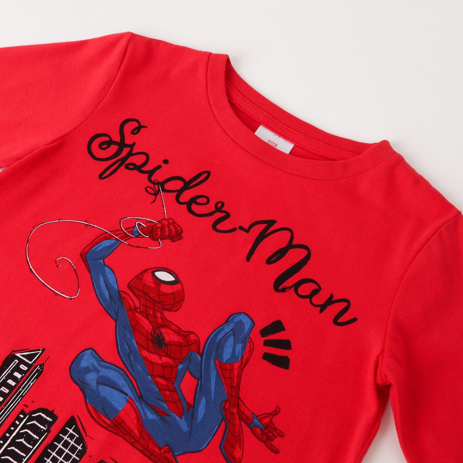 Polera Manga Larga Niño Spiderman Swing Rojo Marvel