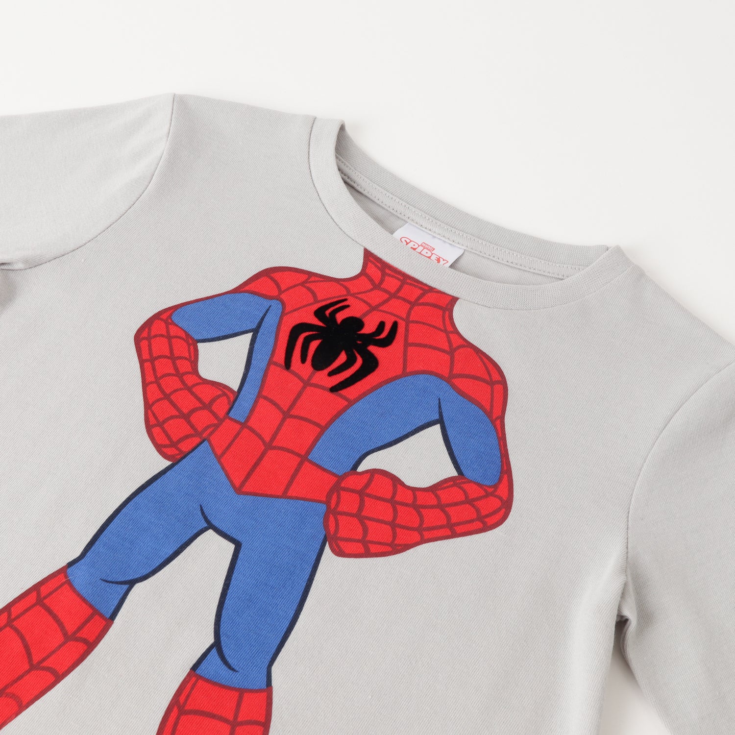 Polera Manga Larga Niño Spidey Body Gris Marvel