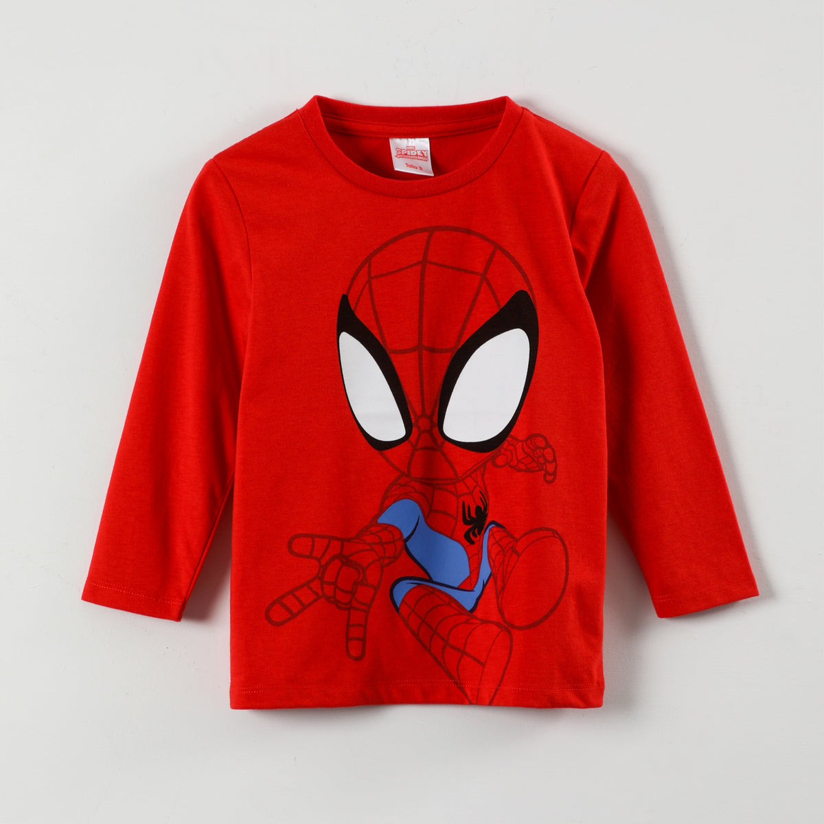 Polera Manga Larga Niño Spiderman Web-Slinger Rojo Marvel