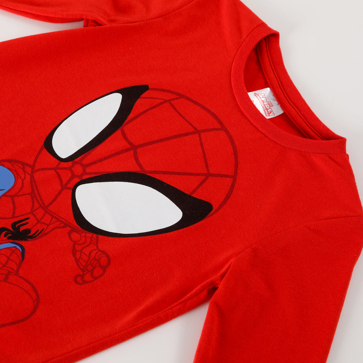 Polera Manga Larga Niño Spiderman Web-Slinger Rojo Marvel